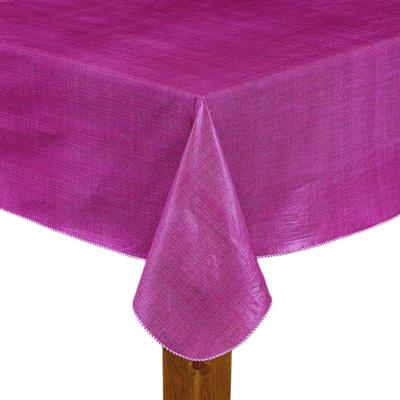 Wide Width CAFÉ DEAUVILLE Tablecloth by LINTEX LINENS in Burgundy (Size 60" W 104"L)