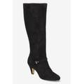 Wide Width Women's Sasha Boot by Bella Vita in Black Suede (Size 7 W)