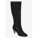 Wide Width Women's Sasha Boot by Bella Vita in Black Suede (Size 7 W)