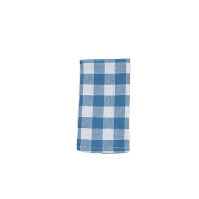 Buffalo Check Napkin Set by LINTEX LINENS in Blue