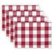 BUFFALO CHECK Placemat by LINTEX LINENS in Red