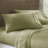 Lark Manor™ Hatboro Striped Embossed 4 Piece Bed Sheet Set Microfiber/Polyester in Green | California King | Wayfair
