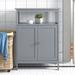 Lark Manor™ Arbrielle 23.5" W x 32" H x 11.75" D Free-Standing Bathroom Cabinet Manufactured Wood in Brown/Gray | 32 H x 23.5 W x 11.75 D in | Wayfair