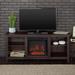 Darby Home Co Kneeland 58" Fireplace Media Console Wood in Brown | Wayfair BCHH4551 38277071