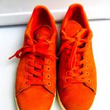 Adidas Shoes | Adidas Stan Smith Suede Sneaker 9.5 Women 8 Mens | Color: Orange | Size: 8