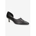 Extra Wide Width Women's Quilla Pump by Bella Vita in Black Leather (Size 9 WW)