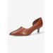 Extra Wide Width Women's Quilla Pump by Bella Vita in Camel Leather (Size 7 1/2 WW)