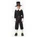 Boy's Black and White Boy Pilgrim Halloween Costume - XS - x-small