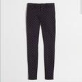 J. Crew Pants & Jumpsuits | J Crew Gigi Pants Skinny Jeggings 0 Polka Dot | Color: Black/Gray | Size: 0