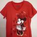 Disney Tops | Disney Red Xl, Minnie Mouse Graphic Tee | Color: Red | Size: Xl