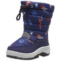 Playshoes Boys Snow Boots Space Unisex-Kinder Schneestiefel, Blau (marine 11), 30/31 EU