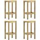 Tabourets de bar de jardin 4 pcs Bois de pin imprégné