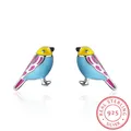 Boucles d'oreilles mignonnes en argent regardé 925 pour enfants boucles d'oreilles en forme