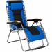 Oversize Folding Adjustable Padded Zero Gravity Lounge Chair - 29.5" x 29" - 63" x 33" - 44.5" (L x W x H)