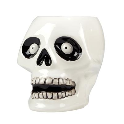 Certified International Scaredy Cat 8.5-inch 3-D Skeleton Treat Jar - 9.25" x 7.75" x 8.5"