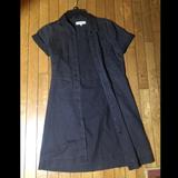 Madewell Dresses | Madewell Black Denim Button Dress | Color: Black | Size: Xs