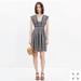 Madewell Dresses | New Madewell Night Breeze Mini Dress Strokedash Sz 14 | Color: Black/White | Size: 14