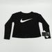 Nike Shirts & Tops | Nike Little Girls' Logo Graphic Long Sleeve Shirt | Color: Black | Size: 4g