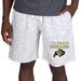 Men's Concepts Sport White/Charcoal Colorado Buffaloes Alley Fleece Shorts