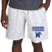 Men's Concepts Sport White/Charcoal Memphis Tigers Alley Fleece Shorts