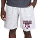 Men's Concepts Sport White/Charcoal Texas A&M Aggies Alley Fleece Shorts