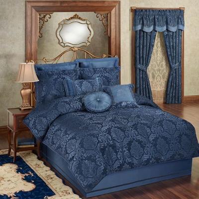 Camelot Comforter Set Navy, King, Navy