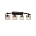 Justice Design Group Fusion 36 Inch 4 Light Bath Vanity Light - FSN-8594-10-OPAL-CROM