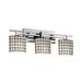 Justice Design Group Wire Glass 26 Inch 3 Light Bath Vanity Light - WGL-8703-10-SWCB-MBLK