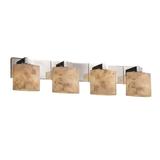 Justice Design Group Alabaster Rocks! 35 Inch 4 Light Bath Vanity Light - ALR-8924-15-DBRZ