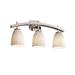 Justice Design Group Fusion 25 Inch 3 Light Bath Vanity Light - FSN-8593-15-MROR-MBLK