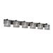 Justice Design Group Wire Glass Modular 56 Inch 6 Light Bath Vanity Light - WGL-8926-10-SWCB-MBLK