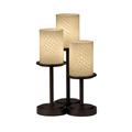 Justice Design Group Fusion 16 Inch Table Lamp - FSN-8797-10-OPAL-MBLK