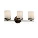 Justice Design Group Limoges 22 Inch 3 Light Bath Vanity Light - POR-8453-10-PLET-CROM-LED3-2100