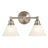 Framburg Taylor 16 Inch 2 Light Bath Vanity Light - 2422 AB/WH