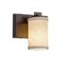 Justice Design Group Textile 7 Inch Wall Sconce - FAB-8441-10-CREM-CROM-LED1-700