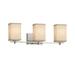 Justice Design Group Textile 24 Inch 3 Light Bath Vanity Light - FAB-8443-15-CREM-CROM