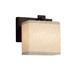 Justice Design Group Textile 7 Inch Wall Sconce - FAB-8447-55-CREM-DBRZ-LED1-700