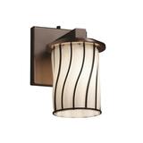 Justice Design Group Wire Glass 8 Inch Wall Sconce - WGL-8771-10-GRCB-NCKL