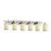 Justice Design Group Candlearia 56 Inch 6 Light Bath Vanity Light - CNDL-8706-14-AMBR-DBRZ