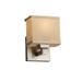 Justice Design Group Textile 8 Inch Wall Sconce - FAB-8437-55-CREM-CROM-LED1-700