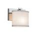 Justice Design Group Textile 7 Inch Wall Sconce - FAB-8447-30-WHTE-MBLK-LED1-700