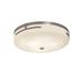 Justice Design Group Fusion 14 Inch 1 Light LED Flush Mount - FSN-8995-WEVE-MBLK