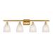 Innovations Lighting Bruno Marashlian Brookfield 36 Inch 4 Light Bath Vanity Light - 516-4W-SN-G442-LED