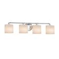 Justice Design Group Clouds - Bronx 36 Inch 4 Light Bath Vanity Light - CLD-8464-30-DBRZ