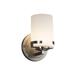Justice Design Group Fusion 8 Inch Wall Sconce - FSN-8451-10-OPAL-DBRZ-LED1-700