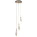 Hammerton Studio Rock Crystal 16 Inch 3 Light LED Multi Light Pendant - CHB0050-03-GM-CA-C01-L1