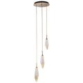 Hammerton Studio Rock Crystal 16 Inch 3 Light LED Multi Light Pendant - CHB0050-03-BS-CC-C01-L1