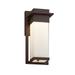 Justice Design Group Fusion 12 Inch LED Wall Sconce - FSN-7541W-OPAL-NCKL