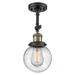 Innovations Lighting Bruno Marashlian Beacon 6 Inch 1 Light Semi Flush Mount - 201F-SG-G202-6-LED