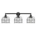 Innovations Lighting Bruno Marashlian Large Bell Cage 34 Inch 3 Light Bath Vanity Light - 205-BK-G71-CE-LED